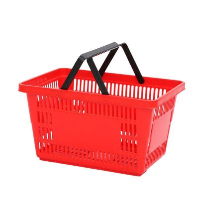 China Durable China Factory Supermarket Shopping Plastic Hand Basket Grocery for sale