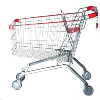 China Durable 240 Liter Trolley Metal Supermarket Shopping Trolley Shopping Trolley for sale