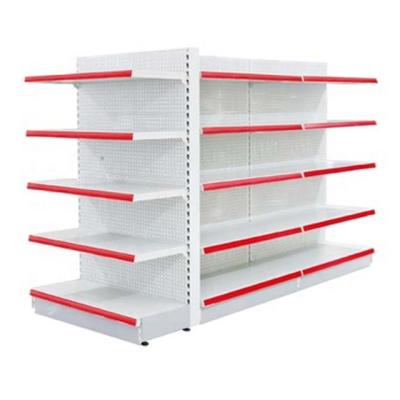 China Wholesale double sided double sided metal grocery mix rack supermarket store display stand for sale for sale