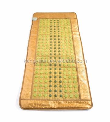 China Reduce Pain Factory Wholesale Infrared Thermal Jade Heating Stone Pad Improve Blood Mat for sale