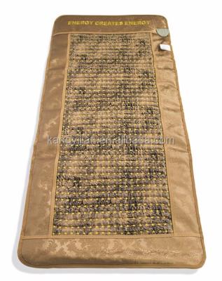 China Comfortable FIR Tourmaline Negative Ion Heating Therapy Mat For Detox Jade Stone Rehabilitation Therapy Supplies High Quality 50pcs for sale