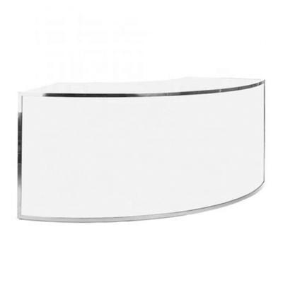 China Modern Modern High Top Nightclub Party Cocktail Pub Counter White Acrylic Portable Folding Circle Curved Bar Tables for sale