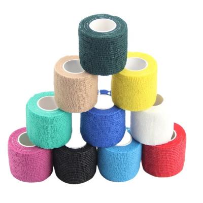 China Neoprene Elastic Bandage Self Adhesive Cohesive Nonwoven Strong Elastic Self Adherent Cohesive Bandage for sale