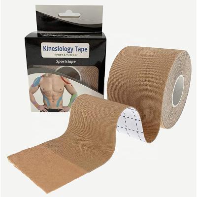 China Shoulder Pain Relief Muscle Bandage Sports Strain Injury Tape Knee Muscle Pain Relief Stickers Elastic Adhesive Tape for sale