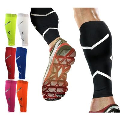 China Comfortable Breathe Free Black Leg Calf Compression Sleeves For Shin Splint &Varicose Vein for sale