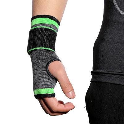 China Adjustable Elasticity Breathable Elastic Exercise Compression Brace Wrist Sleeve Support Brace for sale