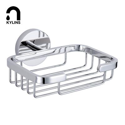 China Durable And Easy To Clean Wholesale Eco Friendly Wall Mounted Stainless Steel Bathroom Shower Basket Dish Soap Holder for sale