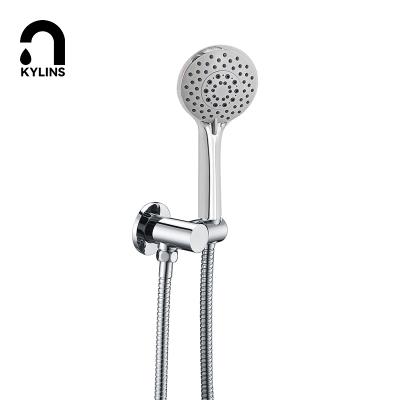 China Without Diverter High Pressure Hand Shower Chrome Plated Hand Held Shower Head for sale