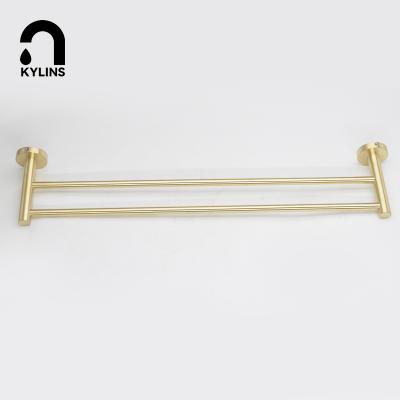 China Customized Brushed Gold Stainless Steel Bathroom Shower Sustainable Wall Mounted Hook for sale