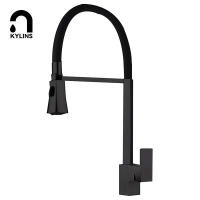 China Contemporary Wholesale Custom Deck Mounted 304 Stainless Steel Sink Faucet Kitchen Faucet Pull Out for sale