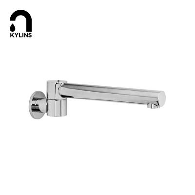 China High Quality Round Without Slide Bar Chrome Or Matt Black Swivel Brass Bathtub Faucet Watermark Watermark Bath Spout For Bathtub Basin for sale