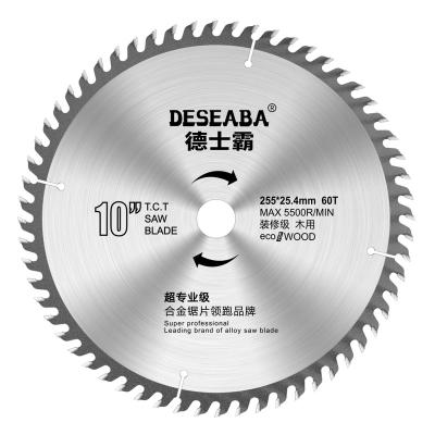 China Wholesale Custom CTT Wood Cutting Carbide 255mm 10 Inch Circular Saw Blade For Wood Cutting for sale