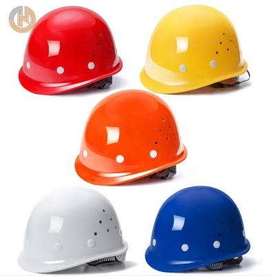 China Safety Protective Fiberglass Reinforced Plastic Safety Helmet Thicken Construction Engineering Breathable Anti-Sensual Safety Helmet for sale