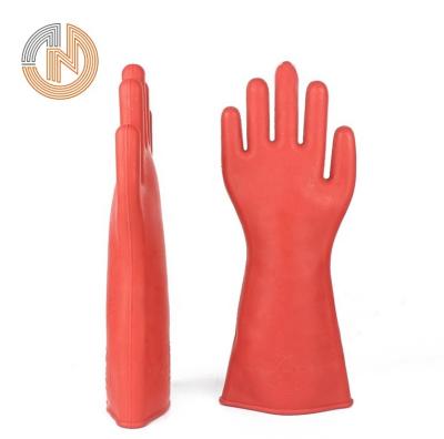 China Safety Protection 12KV Insulation Work Protective Rubber Thickened Insulation Work Protection Electrical Safety High Voltage Gloves for sale