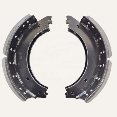 China Heavy Duty Brake System Truck Parts 4707 Trailer Chassis Parts Brake Liner Truck Brake Shoes Car Max Steel Material Origin Heavy Duty RUBBER for sale