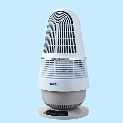 China With Negative Multi-function Electric Ion Generator Purifier & Blower&Air Small Night Light Portable Tower Leafless Fan for sale