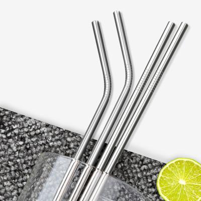 China Viable Wholesale Metal Cocktail Straws Direct Factory Price Stainless Steel Straw for sale