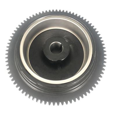 China Outboard Flywheel 66M-85550-10 For YAMAHA Outboard Electric Start 9.9/13.5/15HP for sale