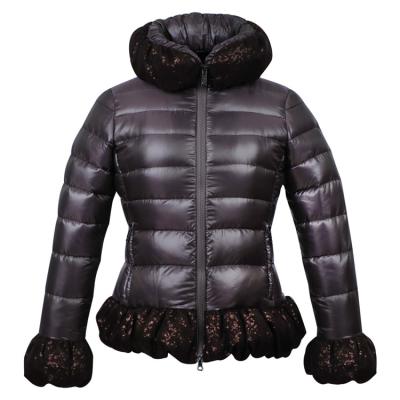 China Fashion Waterproof Coffee Outdoor Jacket Waterproof Down Jacket For Women for sale