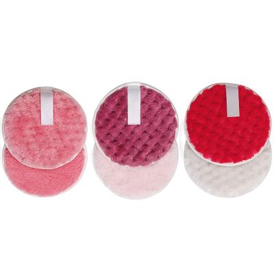 China Eco-Environmental Reusable Makeup Remover Pads Large 4 Packs Organic Eco Friendly Microfiber Makeup Remover Pads Rounds For Face Makeup for sale