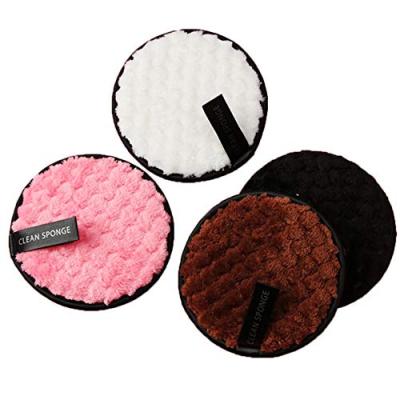 China Makeup Remover Cleansing Reusable Makeup Remover Pads Microfiber Cotton Make Up Removal Sponge Cotton Cleaning Pads Tool for sale