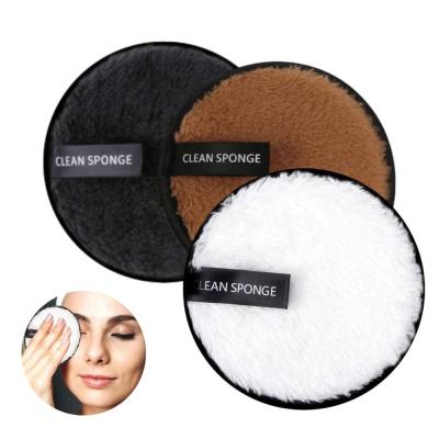 China Zero Soft Waste Facial Round Reusable Microfiber Makeup Remover Pads With Washable Laundry Bag for sale