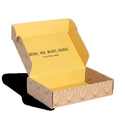 China Recycled Materials Wholesale Custom Logo Paper Box Corrugated Foldable Cosmetic Box Subdcription Shipping Listing Packaging Box for sale