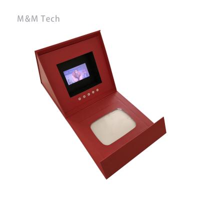 China Custom Luxury Europe LCD Display Brochure Video Jewelry Display Box Packaging Box for sale