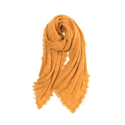 China Beautiful Good Price Chiffon Solid Colored Custom Size Scarves Beautiful Long Silk Scarf For Women for sale