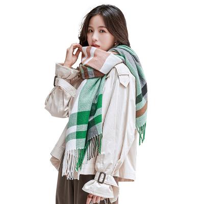 China Men and Women Factory Price Winter Cashmere Scarf Cheap Neutral/Both Shawl Custom Design Fashion Thick Warm Long Scarf for sale