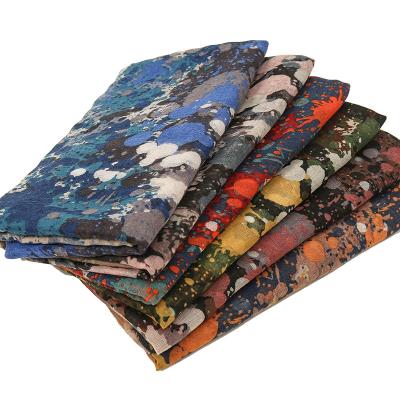 China Autumn And Winter Style Female Cotton Voile Hijab Scarf 180*90 Fashion Shawl Hijab Female Custom Printed Muslim Scarves for sale