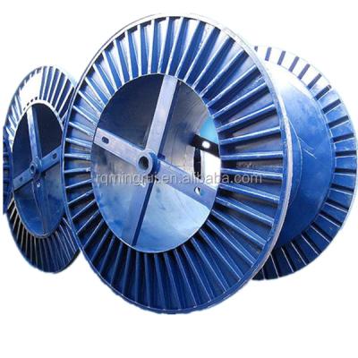 China Packaging Winding Wires Cables CRUPPED Steel Cable Reel Used Spool For Sale for sale