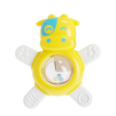 China Custom Animal Soft Baby Teething Toys Baby Rattle Soft Portable Grade Baby Food Rolling Teether for sale