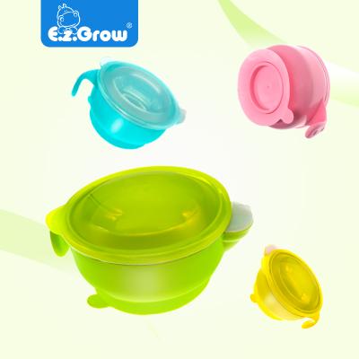 China Best BPA Free Selling Products In America Silicon Bowl Suction Toddler Puddle Proof Baby Feeding Bowl With Suction Baby Bowls For Toddler for sale