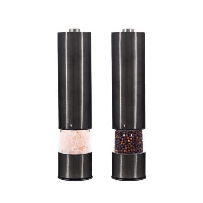 China Sustainable Metallic Colorful Electric Stainless Steel Salt And Pepper Grinder for sale