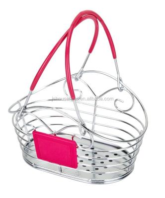 China Viable Mini Metal Wire Storage Basket JS-B029-B for sale