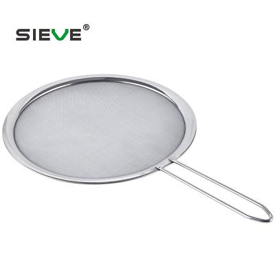 China Sustainable Premium Splatter Screen Guard With Thick Double Mesh For Covering Pots And Pans While Cooking JS-F019 for sale