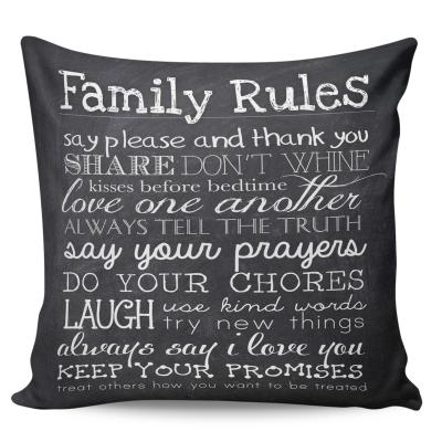 China Fashion modern design anti-static family orders print soft satin cushion cover for living room sofa pillow case for sale