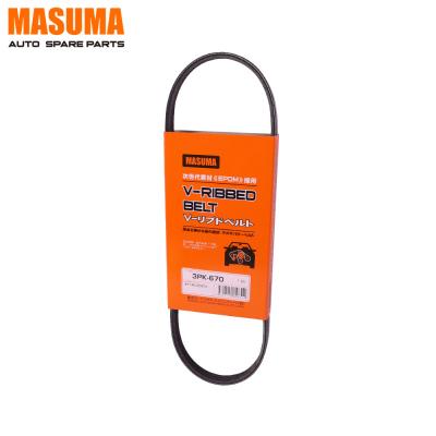 China Year 2004-2018 3PK-670 MASUMA Car Accessories Transmission Parts v belt for HONDA TODAY for sale