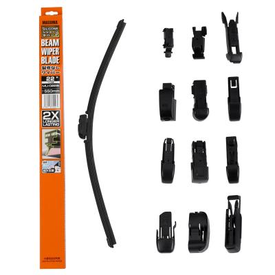 China Ford Car Windscreen Replacement Wiper Blade Rubber Frameless 22 Inch J-HOOK Only for sale