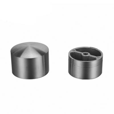 China UNIKIM High Quality Balustrade Tube Dome Handrail Fitting Stainless Steel End Cap Custom Cap Te koop