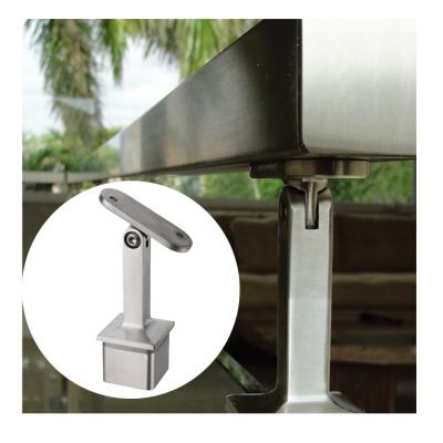 China High Quality Custom handrail end bracket,adjustable square stainless steel handrail bracket en venta