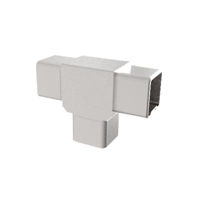 China UNIKIM Inox 3 Way Square Stainless Steel Handrail Pipe Tube Joint Connectors zu verkaufen