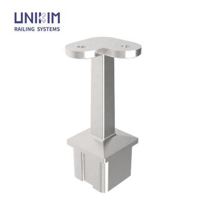 China Stainless Steel Square Handrail Bracket Square Tube Handrail Mounting Bracket, Square Handrail Fittings zu verkaufen