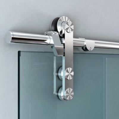 Κίνα Custom Panel Sliding Door System Interior Sliding Bathroom Shower Barn Style Doors Track Rollers Kit προς πώληση