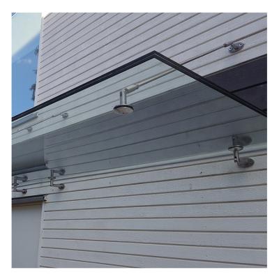 China Stainless Steel Modern Door Window Glass Canopy Awning System For Balcony for sale