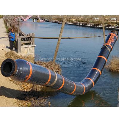 China Large Diameter Industrial Marine Discharge Hose Pipe Tank Rail Rubber Floating Dredging Offshore Floating Pipe for sale