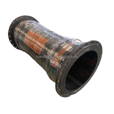 China Abrasion Resistance Sand Offshore Mud Flexible Hose Flange Hose-Flange Wear Rubber Dredging Hose for sale