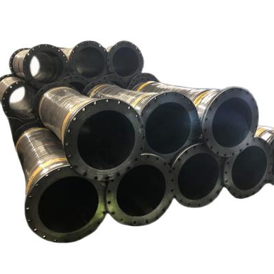 China Large Diameter Rubber Dredge High Abrasive Hose Sludge Resistant Wear Resistant Dredging Rubber Hose for sale