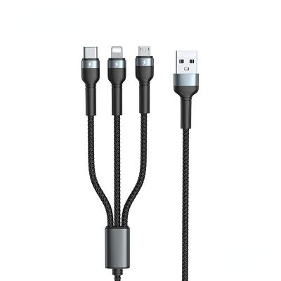 China 3-in-1 Charging Wire Universal Three Simple Cablerc-124th Data Head For Android for sale